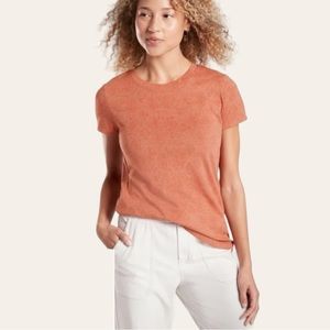 Athleta Cotton Daily Snake Tee Orange 💕